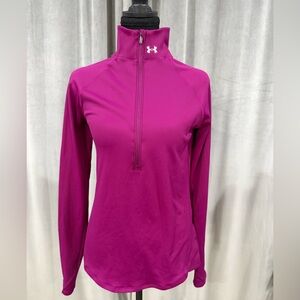 Under Armour Fuchsia Quarter-Zip Top